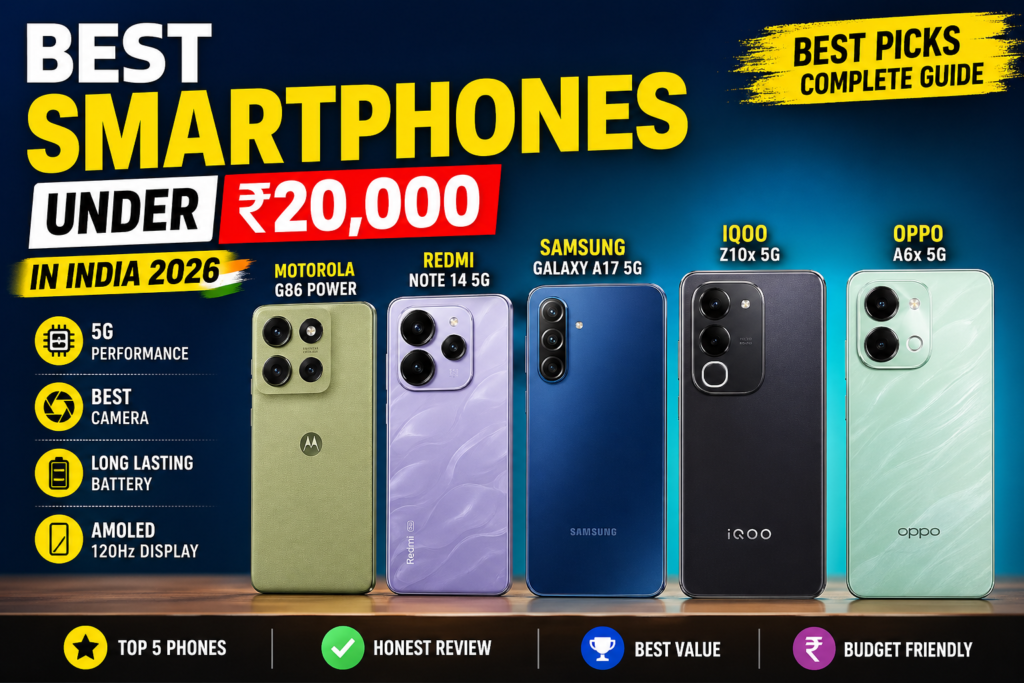Best Smartphones Under ₹20,000 in India (2026)