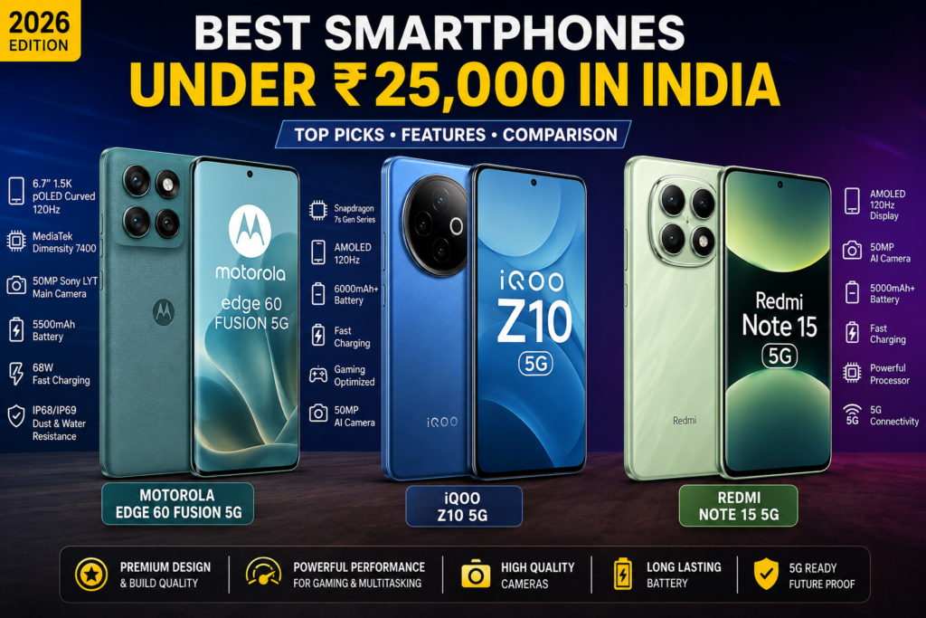 Best Smartphone Under ₹25,000 in India (2026)